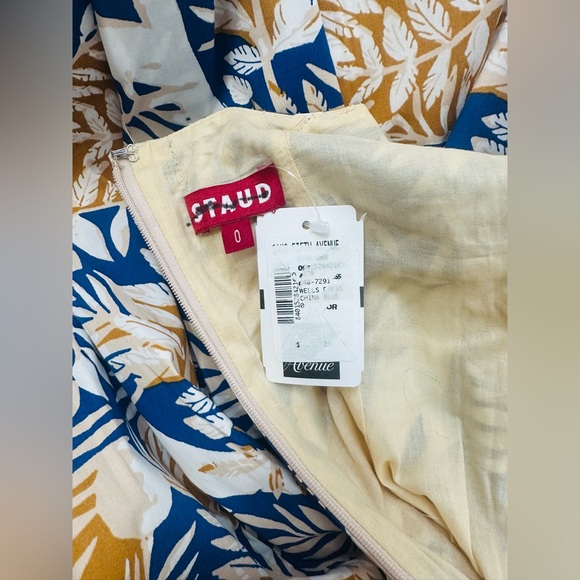 Staud Wells China Blue Land and Sea Tree Dress - Picture 5 of 8